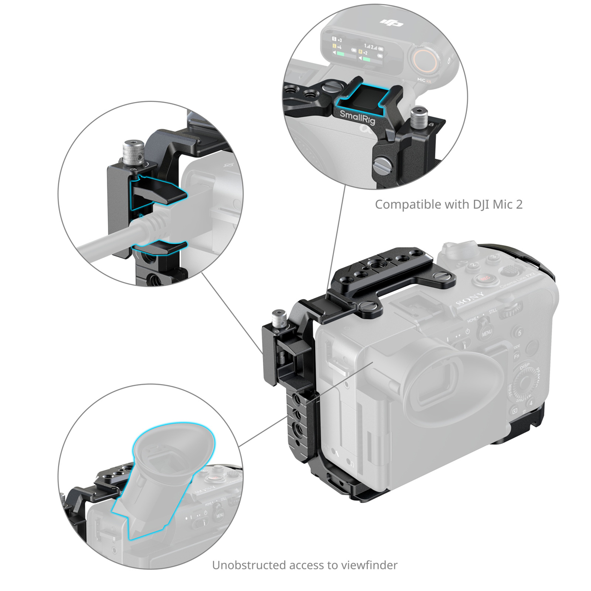 SmallRig 5587 Cage für Sony FX2