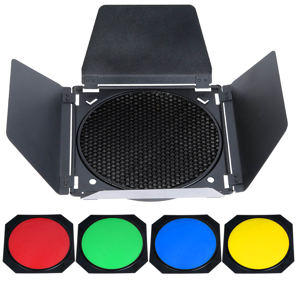 Godox Barndoor Kit mit Farbfilter & Honey
