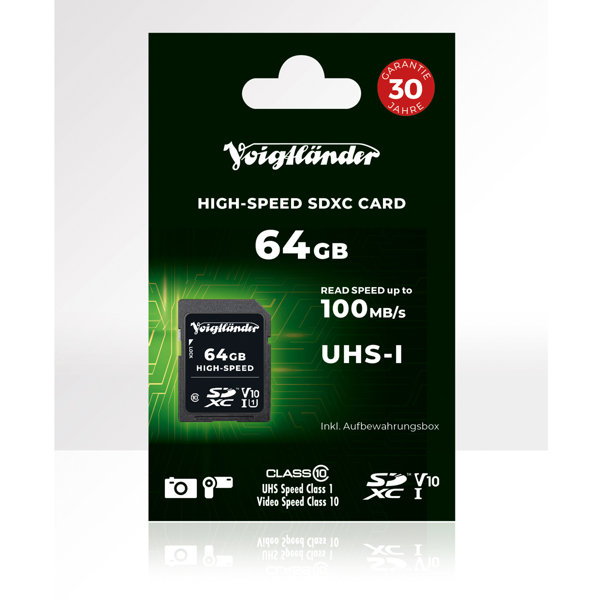 Voigtländer SDXC 64GB UHS.1 Karte